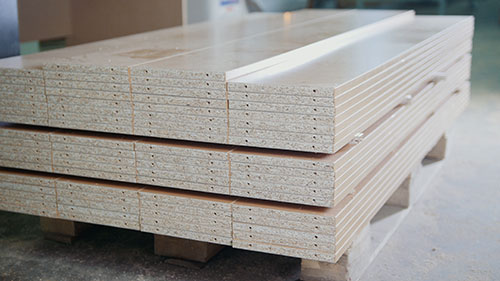 Finish plywood shelves