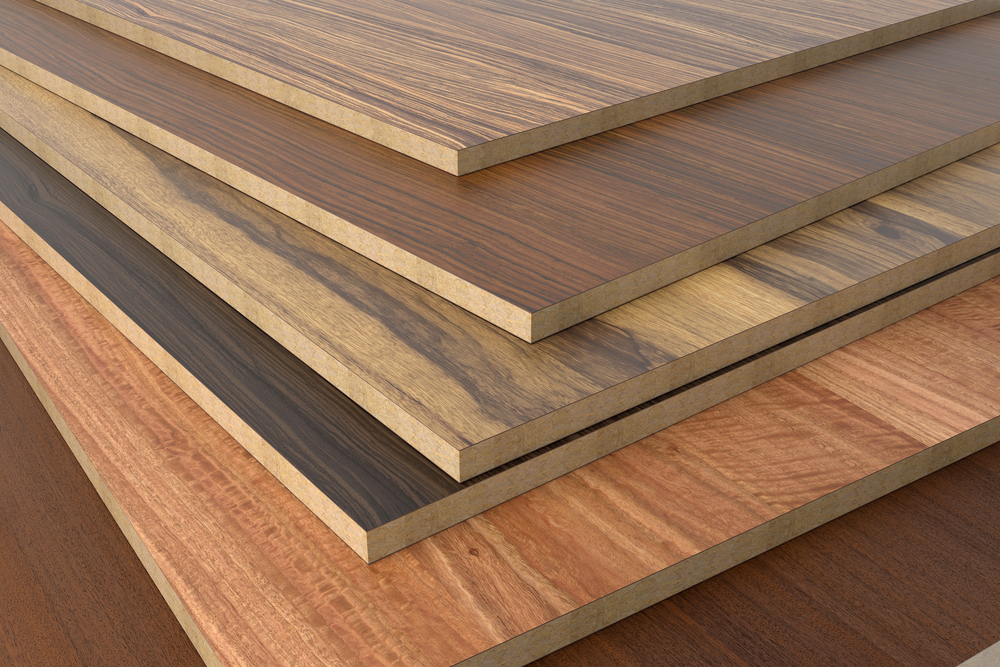 A variety of finish grade plywood.