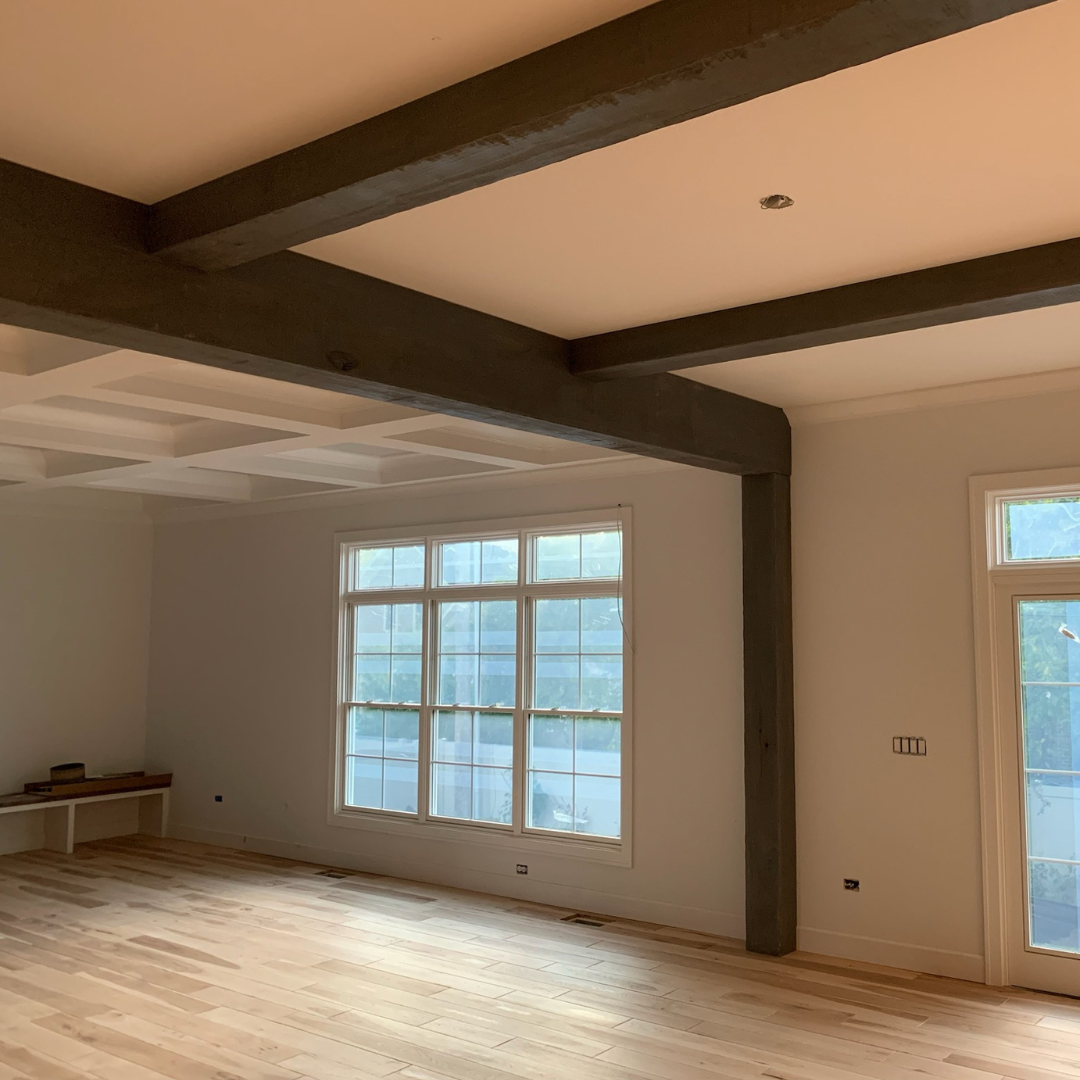 Living Room Wood Beams